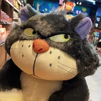 Peluche chat Lucifer douce et moelleuse avec lumière LED chaude, jouet apaisant pour le sommeil, compagnon anti-anxiété, cadeau, vente directe usine en gros