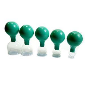 OEM ODM fornitore bulbo di gomma massaggio del corpo del viso sottovuoto tazza miofasciale giapponese coppettazione Set di vetro - Product Image 1