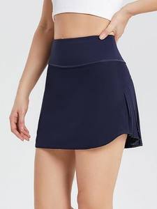 Falda Deportiva de Tenis y Golf para Mujer, con Cintura Elástica Alta, <span class=keywords><strong>2</strong></span> Bolsillos Laterales Internos, Secado Rápido y Pliegues - Product Image 6