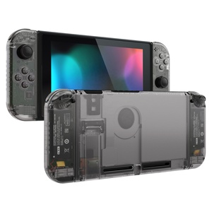 EXtremeRate DIY Replacement Full Shell for Nintendo <b>Switch</b> - Clear Black Custom Housing <b>Case</b> for NS - Product Image 2