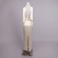 Ensemble long 2 pièces sexy et décontracté pour femme, sans manches, en tricot polyester/coton écologique et respirant, style licou, idéal pour les bars