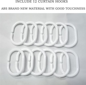 CF PEVA in nhà máy không thấm nước Eva vòi hoa sen rèm cửa nhanh khô vải phòng tắm nhựa vòi hoa sen Rèm 72x72inch với móc - Product Image 5