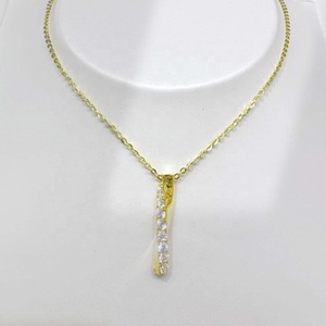 high quality plata 925 Silver Minimalist Pendant <b>necklace</b> Everyday Wear Turquoise Stone Geometric gold plated ladies <b>necklaces</b> - Product Image 1