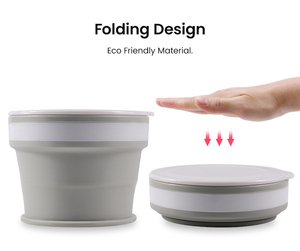Manufacture Custom logo New 170ml Silicone <b>Macaron</b> Cup Cute Fun Folding cup Design Cross-Border Portable Collapsible Mug - Product Image 3