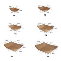 Boîte d'emballage en kraft laminé PE, résistante à la graisse, avec ligne de déchirement facile, pour produits alimentaires