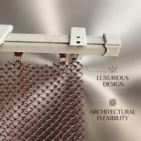 Voilages décoratifs en maille métallique de luxe Yuchen pour cloisons et écrans – Jolies cloisons décoratives en maille métallique