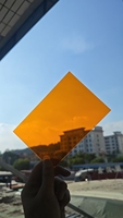 Feuilles d'acrylique transparentes de couleur orange de 1 mm, 2 mm, 3 mm, 4 mm / Feuilles de plexiglas