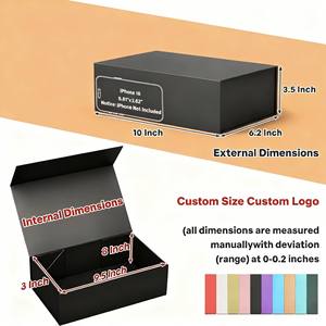 Siyah Premium Renkler Özel Manyetik Açılır Kutu Lüks Ürünler Parfüm Hediye Kutusu Düğün Hediyesi Pahalı Mücevher Ambalaj Kutusu - Product Image 2