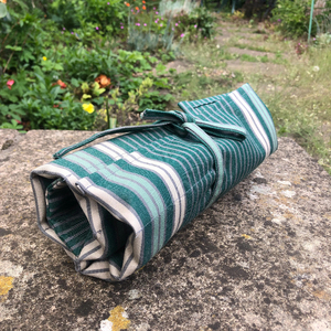 Nuova borsa professionale per il trucco di velluto a coste con spazzola per artisti bella borsa per attrezzi da donna - Product Image 3