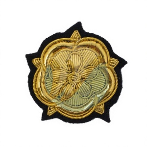 Custom Embroidered Customized Circular <b>Patch</b> Anchor <b>Cross</b> Crown Design Magnetic Badge Garment Application Lace Decoration Safety - Product Image 2