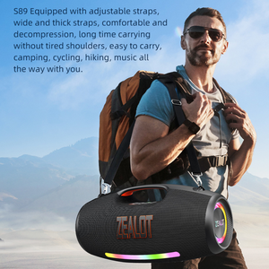 Loa di động Zealot S89 250W công suất cao, âm lượng lớn, hoạt động ngoài trời, đèn RGB nhiều màu sắc, không dây, âm thanh nổi 360 độ, loa siêu trầm - Product Image 4
