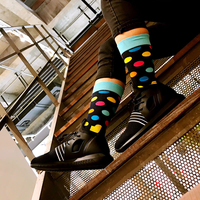 Chaussettes chaudes épaisses d'automne personnalisées douces et confortables, chaussettes personnalisées en tricot de style ethnique pour hommes