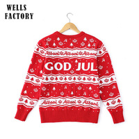 Pull d'hiver vintage personnalisé avec logo Noël 2025 pour femme, broderie amusante et mignonne d'arbre de Noël, grande taille, vente en gros