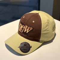 Gorra de Béisbol de 6 Paneles de Poliéster/Algodón Satinado, Diseño Vintage Hip Hop, Bordado 3D de Hojas, Ajustable con Cierre a Presión