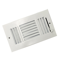 Grille de ventilation extérieure moderne en aluminium blanc pour système CVC, couvercle de ventilation étanche pour salon et bureau