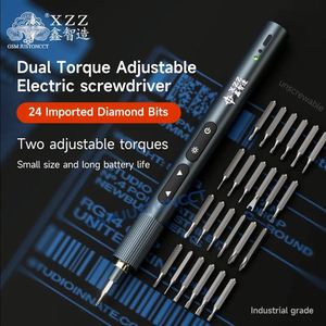 Xinzzaao XZZ <span class=keywords><strong>ES24</strong></span> Juego de destornilladores de precisión de doble par Iluminación LED Kit eléctrico de reparación electrónica recargable tipo C - Product Image 2