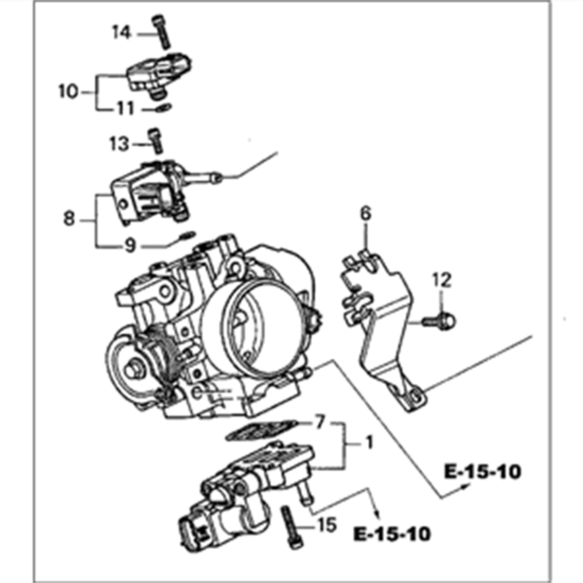 ぽこ OEM Throttle Body for Honda CR-V - High-Quality Replace