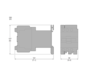 Contactor TeSys D Original LC1D80M7, Serie TeSysD LC1D80 de CA, 80A, 60HP a 480VAC, 3 NO, Bobina de 220VAC - Product Image 1