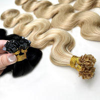 Ekstensi Rambut Mini Flat Tip Grosir, Rambut Virgin Vietnam Pre Bonded Keratin Fusion Invisible Strands, Vendor Pabrik Salon