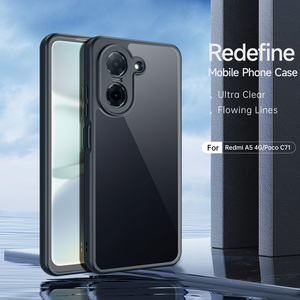 TPU + PC 2 en 1 <span class=keywords><strong>Sleek</strong></span> Phone <span class=keywords><strong>Cover</strong></span> Coque arrière givrée pour Xiaomi Redmi A5 <span class=keywords><strong>Cover</strong></span> - Product Image 3