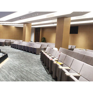 Grosir kursi mono lipat Modern untuk Universitas sekolah ruang konferensi lorong tempat duduk kayu furnitur kantor - Product Image 3