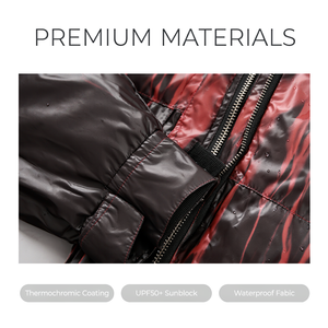 Giacche da Uomo Personalizzate LEDUO Giacche Impermeabili Cappotto Antivento di Qualità con Cambio Colore Termocromico Reattivo al Calore <span class=keywords><strong>Abbigliamento</strong></span> Maschile - Product Image 3