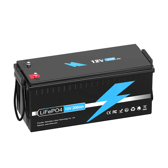 12V 200Ah LiFePO4 Solid State Lithium Battery Pack Deep Cycle Rechargeable 4000+ Cycles RV Home Backup Marine Solar Energy