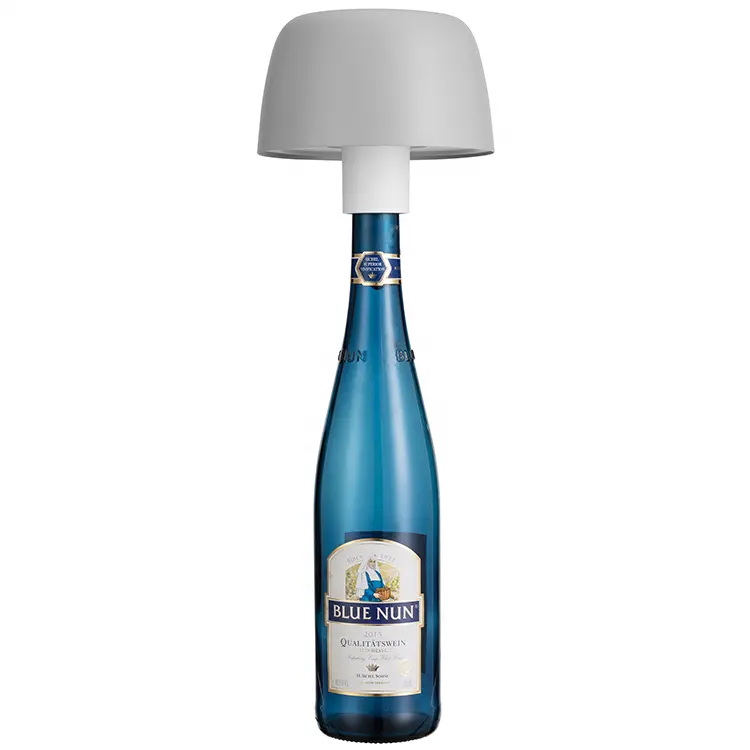 Creative RGB Bottle Light Dimmbare Batterie Tisch lampe Wiederauf ladbarer Pilz Lampen schirm