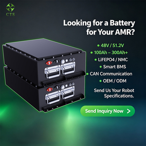 ชุดแบตเตอรี่ลิเธียมแบบกำหนดเองสำหรับหุ่นยนต์ AMR ระบบไฟฟ้า 24V 48V สำหรับระบบอัตโนมัติคลังสินค้า - Product Image 3