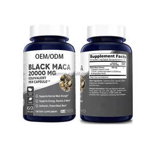 Maca negra personalizada para hombre, píldoras energéticas 100%, cápsulas de polvo de raíz de Maca negra pura, suplemento alimenticio de vitalidad masculina - Product Image 5
