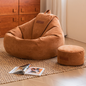 เก้าอี้บีนแบ็กทรงหยดน้ำแบบมินิมอล นั่งสบาย พร้อมปลอกถอดซักได้ ขนาดใหญ่พิเศษ สำหรับนั่งพักผ่อนในห้องนั่งเล่น - Product Image 2