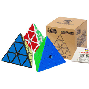 ลูกบาศก์รูบิค 3x3 ยี่ห้อ Yuxin Education Pyramid รุ่นแข่งขัน ขนาดมาตรฐาน สีสันหลากหลาย สำหรับวัยรุ่น ใช้ในห้องเรียน - Product Image 1