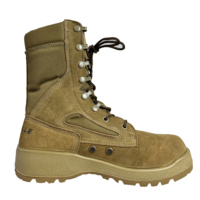 Nouvelles bottes de randonnée en daim et cuir de vache à lacets, résistantes à l'usure, légères, bottes tactiques, chaussures de marche pour hommes