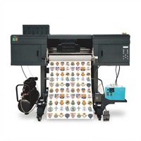 Impresora UV TPU de Etiquetas Estereoscópicas 3D de 60 cm, Cabezal de Impresión I3200 de 4 Cabezales, Impresión de Logotipos, Adhesivos, Bordados, Relieve de Silicona