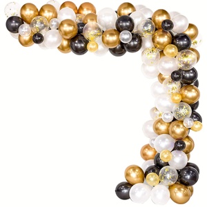 Hawin ensemble guirlande <span class=keywords><strong>de</strong></span> ballons <span class=keywords><strong>noir</strong></span> et or fête <span class=keywords><strong>de</strong></span> mariage fête <span class=keywords><strong>de</strong></span> remise <span class=keywords><strong>de</strong></span> diplôme <span class=keywords><strong>de</strong></span> noël décoration <span class=keywords><strong>arche</strong></span> <span class=keywords><strong>de</strong></span> ballons - Product Image 1