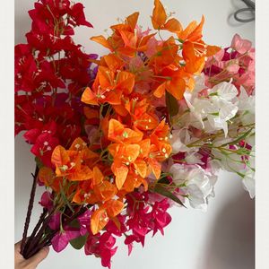 Arbre artificiel réaliste de <span class=keywords><strong>bougainvillier</strong></span> - Arbre fleuri artificiel réaliste et durable dans un <span class=keywords><strong>pot</strong></span> <span class=keywords><strong>blanc</strong></span> pour la maison, les mariages et la décoration - Product Image 2