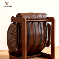 Fauteuil de salon moderne fait main en tissu écologique avec housse amovible et pieds en bois pour la maison, le bureau, le salon, l'hôtel, la salle à manger et les loisirs