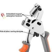 Pince à œillets manuelle portable légère de 10 mm pour rivets, outil de poinçonnage et de sertissage DIY OEM pour rideaux et cuir