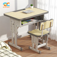 Table et chaise d'examen durables et robustes, montage facile, bureau et chaise junior, prix de gros, ensemble chaise et bureau pour les écoles