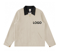 Ropa DE TRABAJO Tooling Canvas Jacket Hunting Autumn Contrast Color Coat para hombres