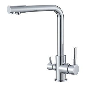 Moderno 304 ponte montato filtro <span class=keywords><strong>acqua</strong></span> <span class=keywords><strong>rubinetto</strong></span> cucina 3 vie <span class=keywords><strong>rubinetto</strong></span> con valvola in ceramica miscelatore <span class=keywords><strong>acqua</strong></span> purificata calda e fredda - Product Image 3