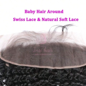 13x4 xoăn ren đóng cửa cho phụ nữ da đen thực Việt lớp biểu bì phù hợp sâu xoăn tóc mở rộng ren đóng cửa và phía trước - Product Image 4