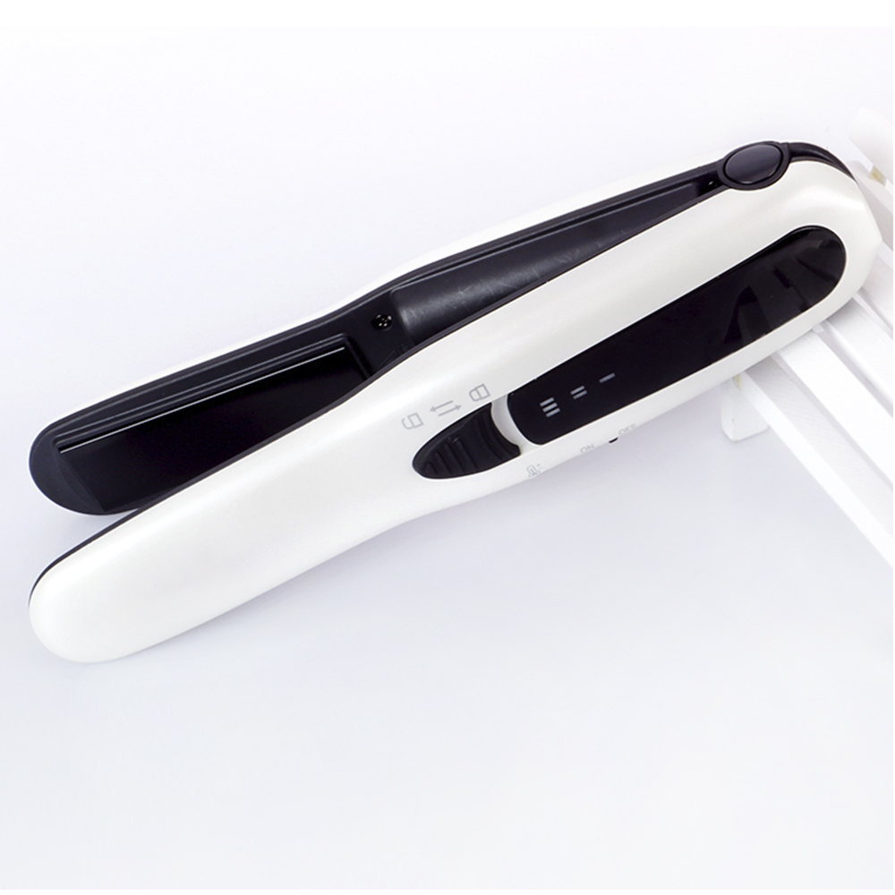 Беспроводной путешествия USB зарядка небольшом волосяным Шарм железа без шнура перезаряжаемая без кабеля высокой температуры выпрямитель для волос