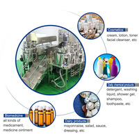 Yuxiang 200L Homogénéisateur Sous Vide Crème Émulsifiant Mélangeur Haute Vitesse Partie Mayonnaise Faisant La Machine