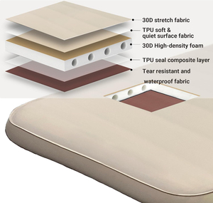 Trọng lượng nhẹ tự bơm hơi cắm trại Nệm tự động TPU vật liệu nhỏ gọn DAMPPROOF ngoài trời Đi Bộ Đường Dài pad cho tà vẹt Lều mat - Product Image 4