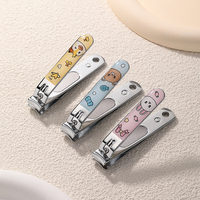LMLTOP OEM Cartoon Nail Clipper Safe Kids Nail Cutter Trimmer Kit Sharp Stainless Steel Finger Toe Nail Cutting Tool SY559
