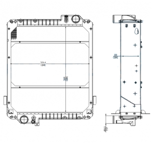 หม้อน้ำแกนอลูมิเนียมสำหรับรถแทรกเตอร์แมสซีย์เฟอร์กูสัน<span class=keywords><strong>5460</strong></span> 5465 5470 6460 6465 6470 6475 6480 7465 3785830M2 - Product Image 6