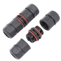 Conector de Alimentación AOHUA 20A AC M16 Tipo Tornillo para Cable, Impermeable IP68, 2PIN 3PIN, Cobre con Baño de Oro, Nylon PA66, para Luz LED de Túnel