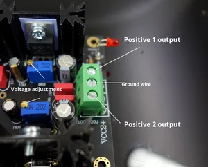 Placa Amplificadora <span class=keywords><strong>LM317</strong></span>, Transformador de Salida, Regulador de Voltaje Ajustable, Compatible con Fuente de Alimentación Lineal Talema, EMI - Product Image 4