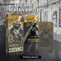 Film de protection d'écran en verre trempé anti-espion 9H 2.5D ESD en promotion pour iPhone 17 Pro Max 16 Pro 15 14 Plus 13 12 11